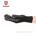 Hespax Pu Palm Palm, покрытые антистатическими черными нейлоновыми перчатками